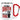 So viele Idioten und nur eine Sense – Karabinerbecher 330 ml – Weiß/Rot – Ohne Deckel – Ansicht 1 #farbe_weiss-rot