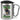 Anti-Stress Tasse für Golfer – Karabinerbecher 330 ml – Silber/Silber – Mit Deckel – Ansicht 1 #farbe_silber-silber