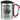 Anti-Stress Tasse für Content Creator – Karabinerbecher 330 ml – Silber/Rot – Mit Deckel – Ansicht 1 #farbe_silber-rot
