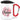 Lieblings-Chefin – Karabinerbecher 330 ml – Weiß/Rot – Mit Deckel – Ansicht 1 #farbe_weiss-rot