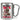 Anti-Stress Tasse für Konditoren – Karabinerbecher 330 ml – Silber/Silber – Ohne Deckel – Ansicht 1 #farbe_silber-silber