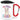 No Prob-Lama – Karabinerbecher 330 ml – Weiß/Rot – Mit Deckel – Ansicht 1 #farbe_weiss-rot