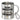 Ich bin Architektin, was ist deine Superkraft? – Edelstahlbecher 400 ml – Silber – Mit Karabiner – Ansicht 1 #farbe_silber