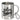Herrchens Trinknapf – Edelstahlbecher 400 ml – Silber – Mit Karabiner – Ansicht 1 #farbe_silber