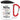 Liebe Mama – Geburtstagsgrüße aus dem Babybauch – Karabinerbecher 330 ml – Weiß/Rot – Mit Deckel – Ansicht 1 #farbe_weiss-rot