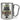 Traue keinem katzenbesitzer, der heute noch keinen Kaffee hatte – Karabinerbecher 330 ml – Silber/Silber – Ohne Deckel – Ansicht 1 #farbe_silber-silber