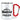 Wandercrew personalisiert mit Namen – Karabinerbecher 330 ml – Weiß/Rot – Ohne Deckel – Ansicht 1 #farbe_weiss-rot