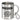 Ich arbeite voll. Ich auch – anders sind die Kollegen nicht zu ertragen – Edelstahlbecher 400 ml – Silber – Mit Karabiner – Ansicht 1 #farbe_silber