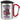 Anti-Stress Tasse für Omas – Karabinerbecher 330 ml – Silber/Rot – Mit Deckel – Ansicht 1 #farbe_silber-rot