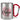 Lieblings-Chefin – Karabinerbecher 330 ml – Silber/Rot – Ohne Deckel – Ansicht 1 #farbe_silber-rot
