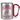 Ich bin ein Flamingo – ich darf das – Karabinerbecher 330 ml – Silber/Rot – Ohne Deckel – Ansicht 1 #farbe_silber-rot
