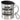 Ich bin Kosmetiker, was ist deine Superkraft? – Edelstahlbecher 400 ml – Silber – Mit Deckel und Karabiner – Ansicht 1 #farbe_silber