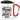 Home is where you park it – Karabinerbecher 330 ml – Weiß/Rot – Mit Deckel – Ansicht 1 #farbe_weiss-rot
