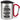Liebe Oma, ich habe versucht, für dich das beste Geschenk zu finden – Karabinerbecher 330 ml – Silber/Rot – Mit Deckel – Ansicht 1 #farbe_silber-rot
