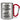 Leg dich niemals mit einem Camper an – Karabinerbecher 330 ml – Silber/Rot – Ohne Deckel – Ansicht 1 #farbe_silber-rot