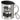 Mrs. Always Right – Edelstahlbecher 400 ml – Silber – Mit Deckel und Karabiner – Ansicht 1 #farbe_silber