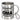 Ruhestand – ich bin jetzt Oma in Vollzeit – Edelstahlbecher 400 ml – Silber – Mit Karabiner – Ansicht 1 #farbe_silber