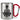 So sieht die beste Steuerberaterin der Welt aus! – Karabinerbecher 330 ml – Silber/Rot – Ohne Deckel – Ansicht 1 #farbe_silber-rot