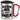 Aus dem Weg, ich muss angeln – Karabinerbecher 330 ml – Silber/Rot – Mit Deckel – Ansicht 1 #farbe_silber-rot