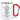 Nicht mein Zirkus, nicht meine Affen – Flowers – Karabinerbecher 330 ml – Weiß/Rot – Ohne Deckel – Ansicht 1 #farbe_weiss-rot