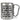 Seitdem ich stilles Wasser von Gorbatschow trinke, startet der Tag viel besser – Karabinerbecher 330 ml – Silber/Silber – Ohne Deckel – Ansicht 1 #farbe_silber-silber