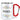 Pimmel – Flowers – Karabinerbecher 330 ml – Weiß/Rot – Ohne Deckel – Ansicht 1 #farbe_weiss-rot