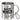 Herzensmensch – schön, dass es dich gibt – Edelstahlbecher 400 ml – Silber – Mit Karabiner – Ansicht 1 #farbe_silber