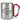 Gib mir den Glühwein und niemand wird verletzt – Karabinerbecher 330 ml – Silber/Rot – Ohne Deckel – Ansicht 1 #farbe_silber-rot