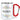 Kurwa – Flowers – Karabinerbecher 330 ml – Weiß/Rot – Ohne Deckel – Ansicht 1 #farbe_weiss-rot