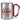 Lieblings-Ehefrau – Karabinerbecher 330 ml – Silber/Rot – Ohne Deckel – Ansicht 1 #farbe_silber-rot