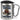 Anti-Stress Tasse für Autoren – Karabinerbecher 330 ml – Silber/Silber – Mit Deckel – Ansicht 1 #farbe_silber-silber