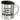 Wie trinkst du deinen Kaffee? Mit Schuss – Edelstahlbecher 400 ml – Silber – Mit Deckel – Ansicht 1 #farbe_silber