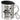 Ich wollte heute die Welt retten, aber es regnet – Edelstahlbecher 400 ml – Silber – Mit Deckel und Karabiner – Ansicht 1 #farbe_silber