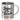 Lesen ist meine Therapie – Edelstahlbecher 400 ml – Silber – Ohne Deckel und Karabiner – Ansicht 1 #farbe_silber