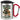 Anti-Stress Tasse für Hundeeltern – Karabinerbecher 330 ml – Silber/Rot – Mit Deckel – Ansicht 1 #farbe_silber-rot