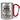 Lieber 1000 Sterne am Himmel als 5 Sterne im Hotel – Karabinerbecher 330 ml – Silber/Rot – Ohne Deckel – Ansicht 1 #farbe_silber-rot