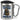 Anti-Stress Tasse fürs Angeln – Karabinerbecher 330 ml – Silber/Silber – Mit Deckel – Ansicht 1 #farbe_silber-silber