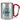 Lieblings-Neffe – Karabinerbecher 330 ml – Silber/Rot – Ohne Deckel – Ansicht 1 #farbe_silber-rot