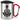 So sieht der beste Kollege der Welt aus! – Karabinerbecher 330 ml – Silber/Rot – Mit Deckel – Ansicht 1 #farbe_silber-rot