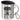 Schonend behandeln, dieser Kollege ist seit 20 Jahren im Dienst – Jubiläum – Edelstahlbecher 400 ml – Silber – Mit Deckel und Karabiner – Ansicht 1 #farbe_silber