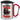 Anti-Stress Tasse für Gamer – Karabinerbecher 330 ml – Silber/Rot – Mit Deckel – Ansicht 1 #farbe_silber-rot