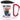 Anti-Stress Tasse für Reinigungskräfte – Karabinerbecher 330 ml – Weiß/Rot – Mit Deckel – Ansicht 1 #farbe_weiss-rot