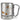 Gans gechillt – Karabinerbecher 330 ml – Silber/Silber – Ohne Deckel – Ansicht 1 #farbe_silber-silber