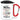 Liebe Mama – Weihnachtsgrüße aus dem Babybauch – Karabinerbecher 330 ml – Weiß/Rot – Mit Deckel – Ansicht 1 #farbe_weiss-rot