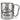 Shhh … there is Prosecco in here – Karabinerbecher 330 ml – Silber/Silber – Ohne Deckel – Ansicht 1 #farbe_silber-silber