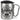 Endlich Schulkind – personalisiert – Karabinerbecher 330 ml – Silber/Silber – Mit Deckel – Ansicht 1 #farbe_silber-silber