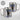 Anti-Stress Tasse für Metal-Fans – Karabinerbecher 330 ml – Silber/Silber – Ohne Deckel – Ansicht 3 #farbe_silber-silber