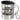 Ich bin Steuerberaterin, was ist deine Superkraft? – Edelstahlbecher 400 ml – Silber – Mit Deckel und Karabiner – Ansicht 1 #farbe_silber