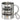 Ich bin Zahnarzt, was ist deine Superkraft? – Edelstahlbecher 400 ml – Silber – Mit Karabiner – Ansicht 1 #farbe_silber