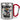 Karne-Wal – Karabinerbecher 330 ml – Silber/Rot – Ohne Deckel – Ansicht 1 #farbe_silber-rot